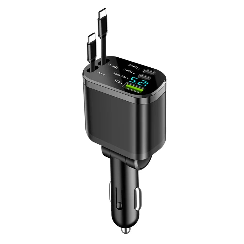 Retractable Cable Car Charger